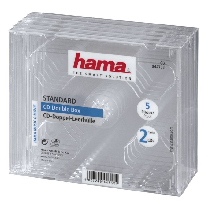 Кутия за CD/DVD HAMA Double Jewel Case