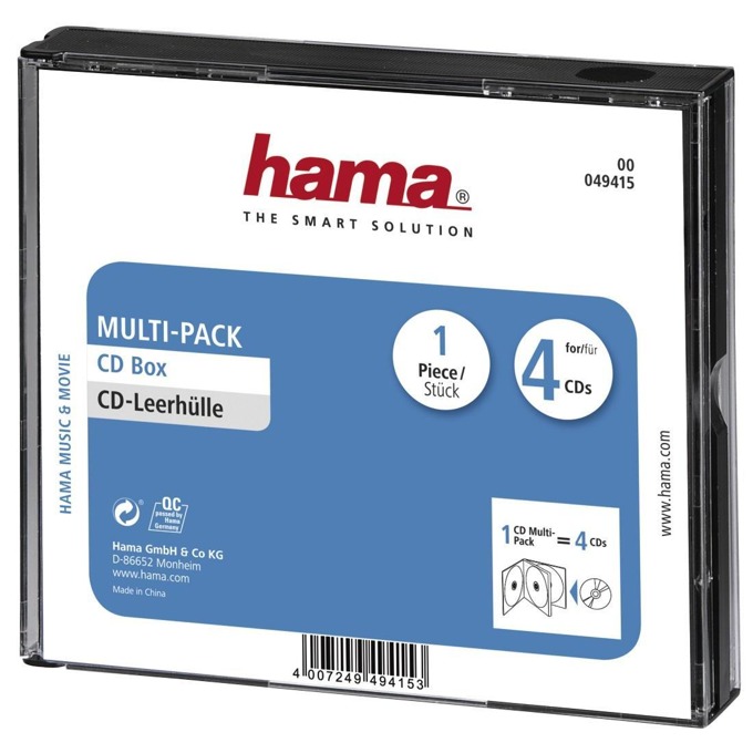Кутия за CD/DVD HAMA Multi-Pack 4 49415