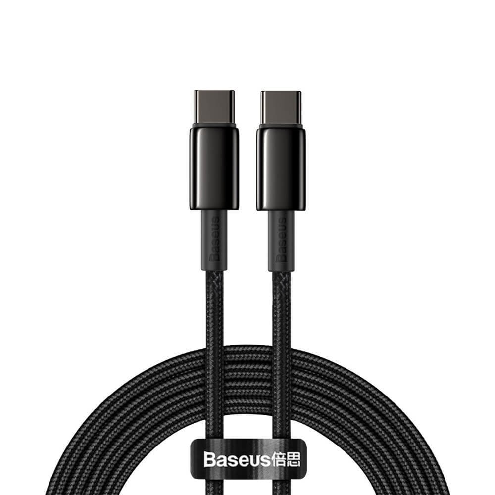 Кабел Baseus Tungsten Gold USB-C to USB-C Cable (CATWJ-A01)