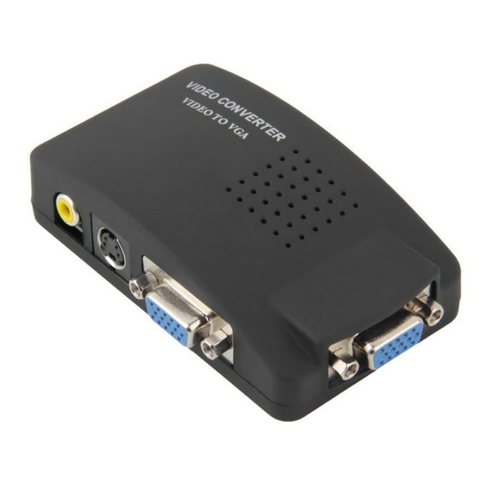 Конвертор AV/S-Video(ж) към VGA(ж)