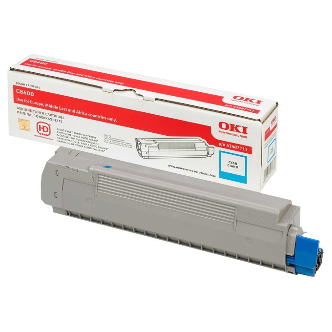 Касета за OKI C 8600/8800 - Cyan - P№ 43487711 - заб.: 6000k
