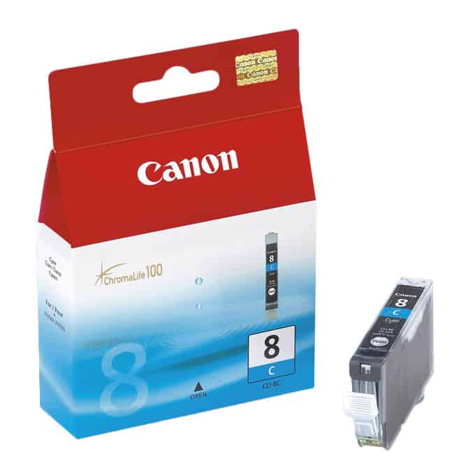 Касета CANON PIXMA iP 4200/5200/5200R/6600D/ MP 500/800 - Cyan ink tank - P№ 0621B001/ CLI-8C - заб.: 13ml