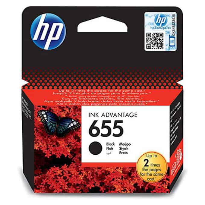 Касета HP Deskjet ink advantage 3525/4615/4625/5522/6525 - Black - (655) - P№ CZ109AE - заб.: 550 к