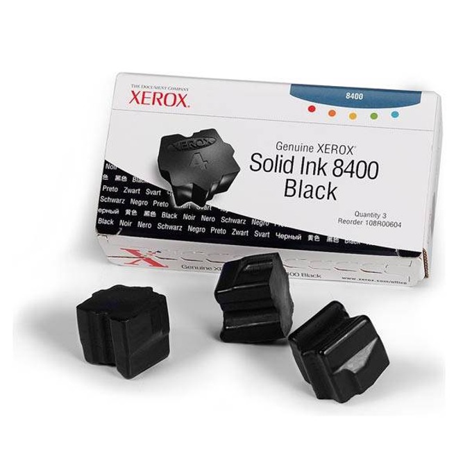 Мастило за XEROX ColorStix за PHASER 8400 - ink 3 Black Sticks - P№ 108R00604 - заб.: 3400k