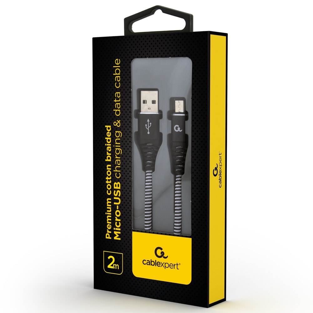 Кабел Gembird CC-USB2B-AMmBM-2M-BW
