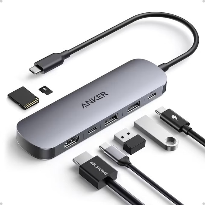 Докинг станция Anker USB-C Hub (7-in-1)