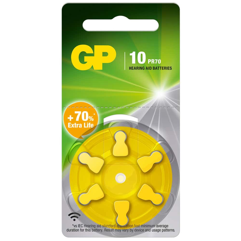 Батерии цинкови GP Hearing Aid ZA10