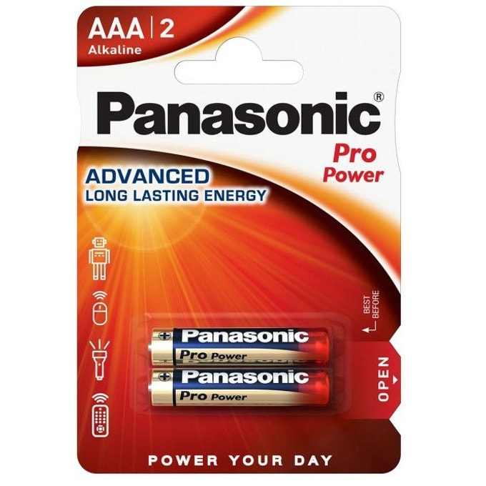 Батерии алкални Panasonic Pro Power LR03/2BP