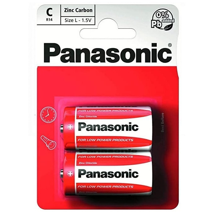 Батерии цинкови Panasonic R14RZ/2BP