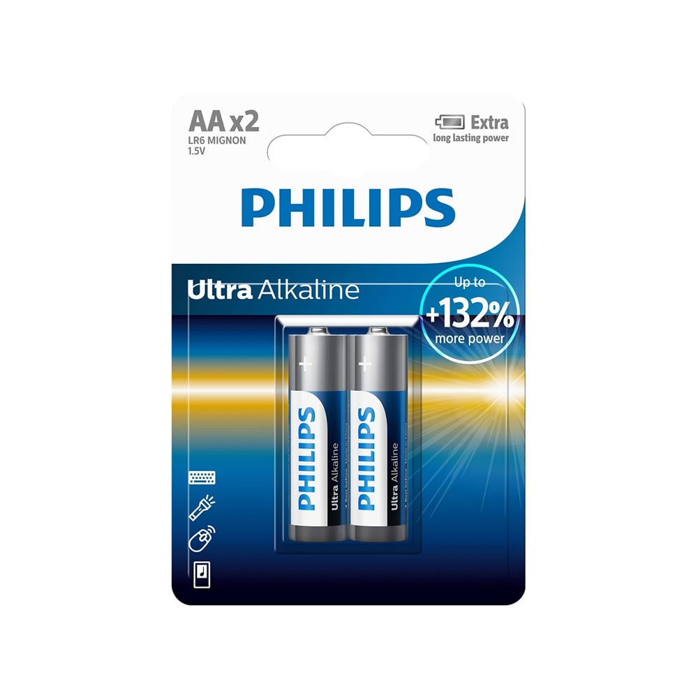 Батерии алкални Philips Ultra AA