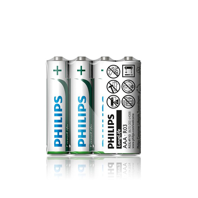 Батерии цинкови Philips Long Life AAA