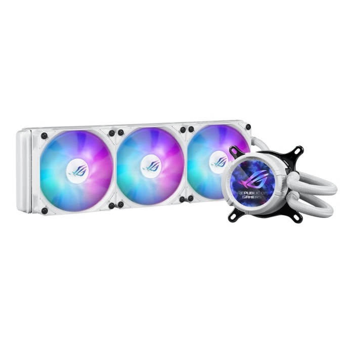 Водно охлаждане за процесор Asus ROG Strix LC III 360 ARGB LCD White