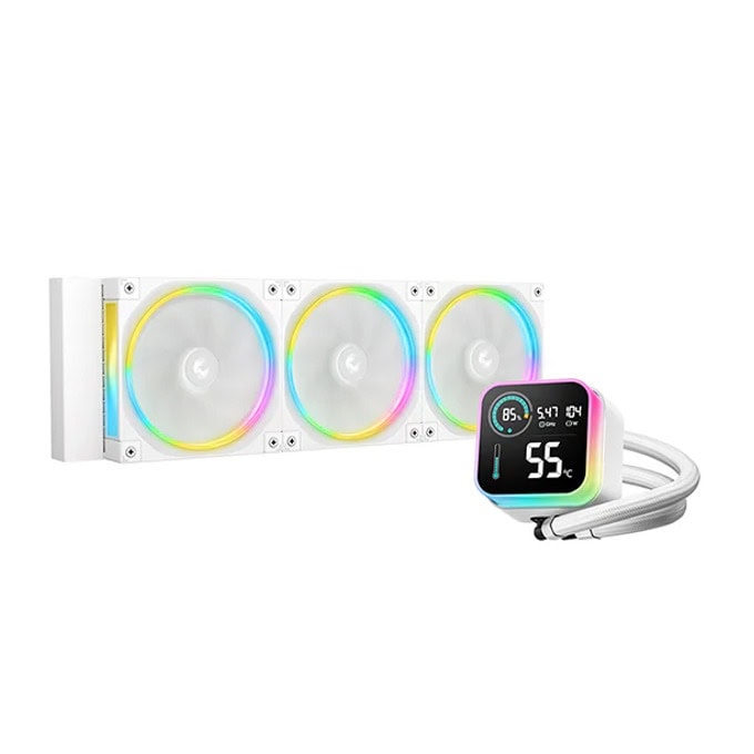 Водно охлаждане за процесор DeepCool LQ360 ULTRA ARGB WH