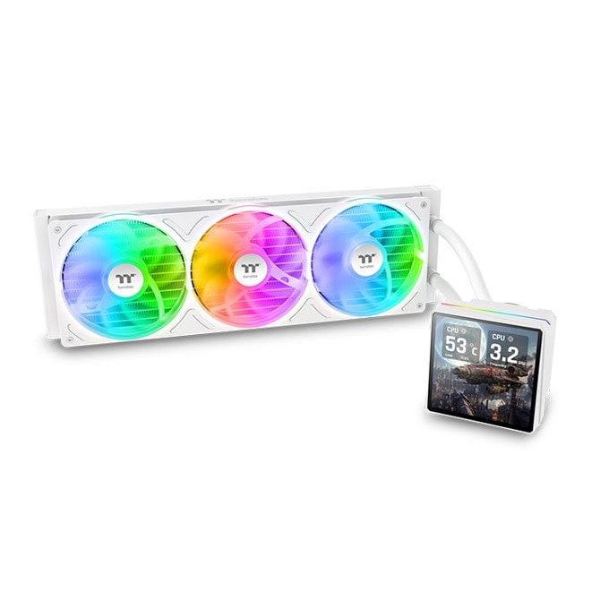 Водно охлаждане за процесор Thermaltake TH360 V3 Ultra ARGB Sync Snow Edition