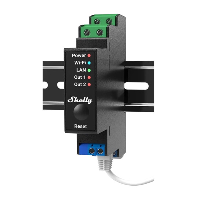 WiFi реле за DIN шина Shelly Pro 2PM