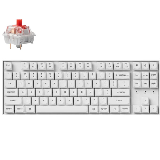 Клавиатура Keychron K8 Pro White QMK/VIA TKL (K8P-P1)