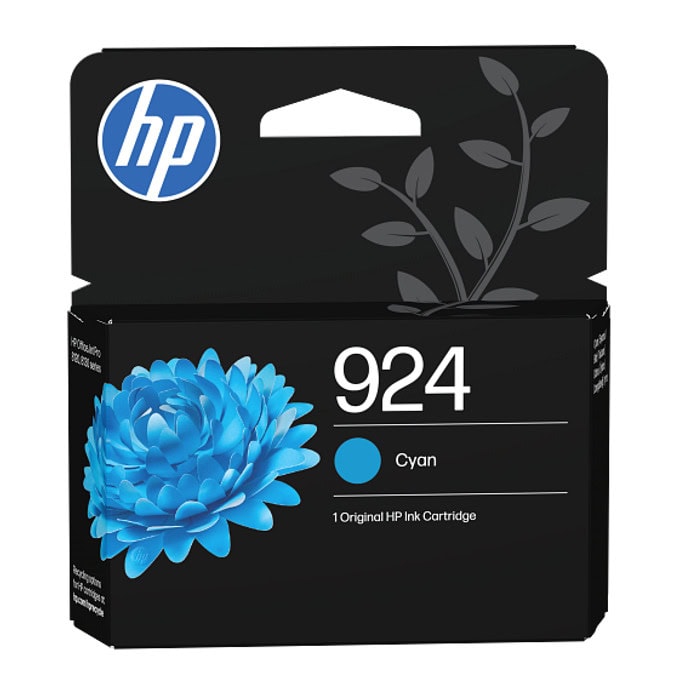 Касета HP OfficeJet Pro 8120e; 8130e; 8135e; 8125; 8128; 8134; 8135; 8138; 8139/All-in-One Printer 4K0U3NE - Cyan - (4K0U3NE) - HP 924 - заб.: 400 брой копия