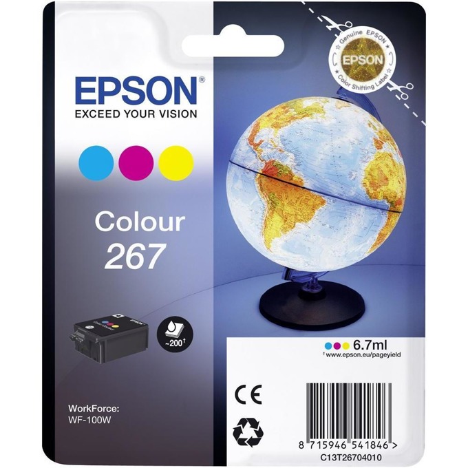 Мастило за Epson WF-100W - C13T26704010 - C/Y/M - 6.7ml