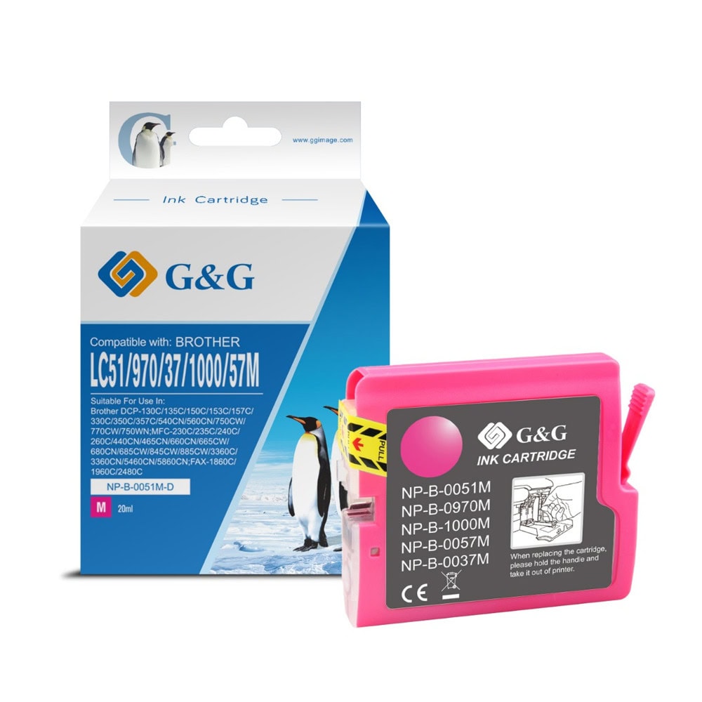 Глава за Brother MFC 235C/260C/DCP 135C/150C/153C/157C - Magenta - NB-OLC51M - G&G - Неоригинална
