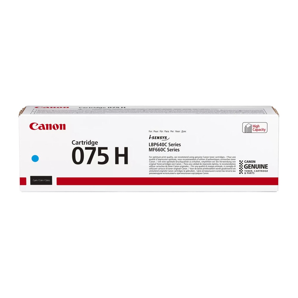 Тонер касета за Canon i-SENSYS MF664Cdw/MF667Cdw/LBP646Cdw/LBP647Cdw - Cyan - 6368C002 - Canon 075 H High yield - Оригинална