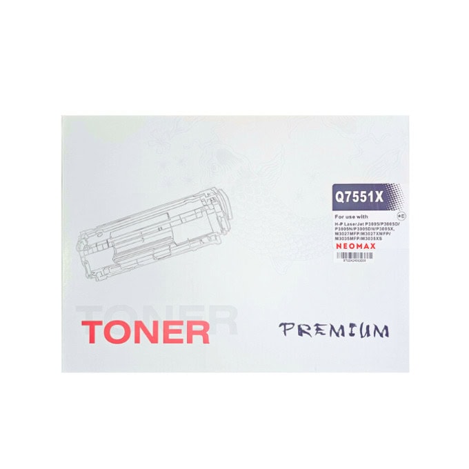 Тонер касета за HP LaserJet P3005/M3027mfp/M3035mfp - Black - Q7551X - HT-Q7551X - Neomax - Неоригинална