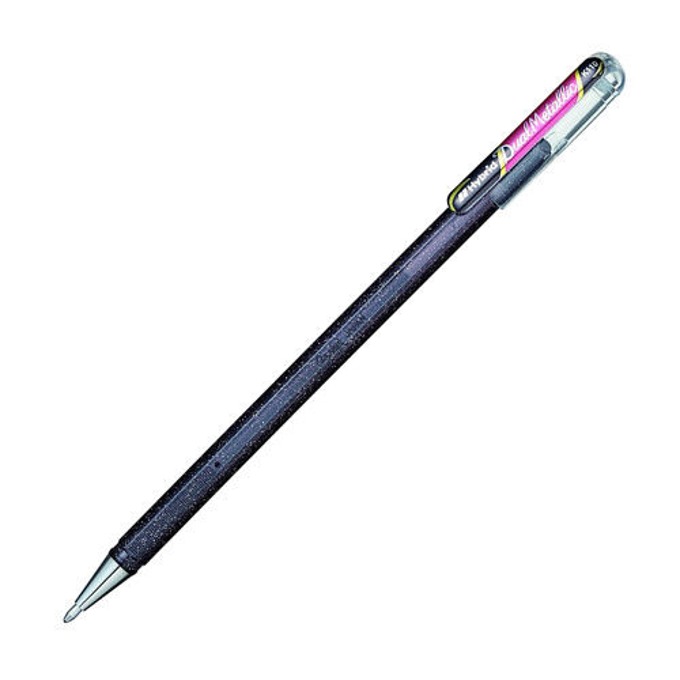 Ролер Pentel Hybrid Dual K110 черен/червен