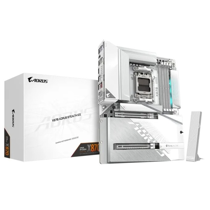 Дънна платка Gigabyte X870 AORUS STEALTH ICE