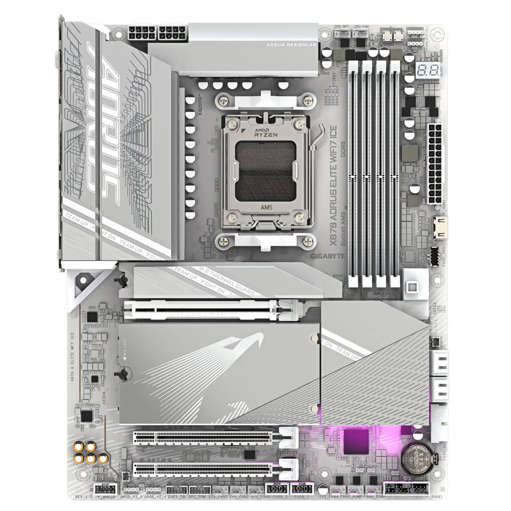 Дънна платка Gigabyte X870 AORUS ELITE ICE WIFI7 ICE