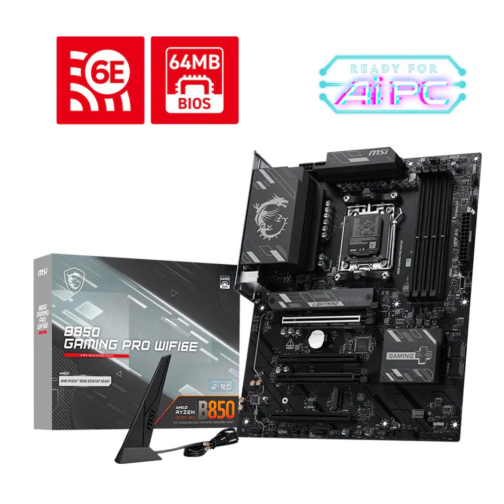 Дънна платка MSI B850 GAMING PRO WIFI6E