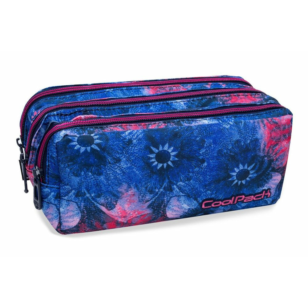 Ученически несесер с три ципа CoolPack Primus Pink Magnolia