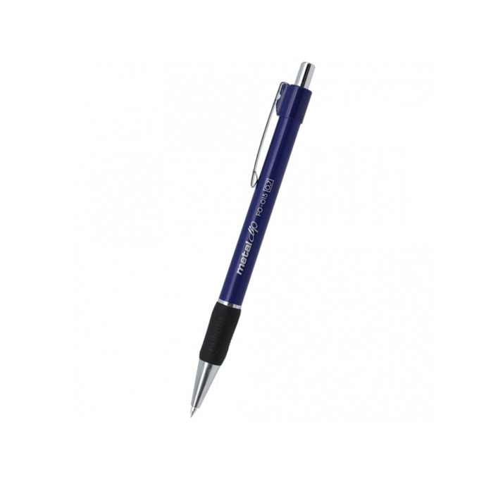 Автоматична химикалка FlexOffice 015 Metal Clip синя