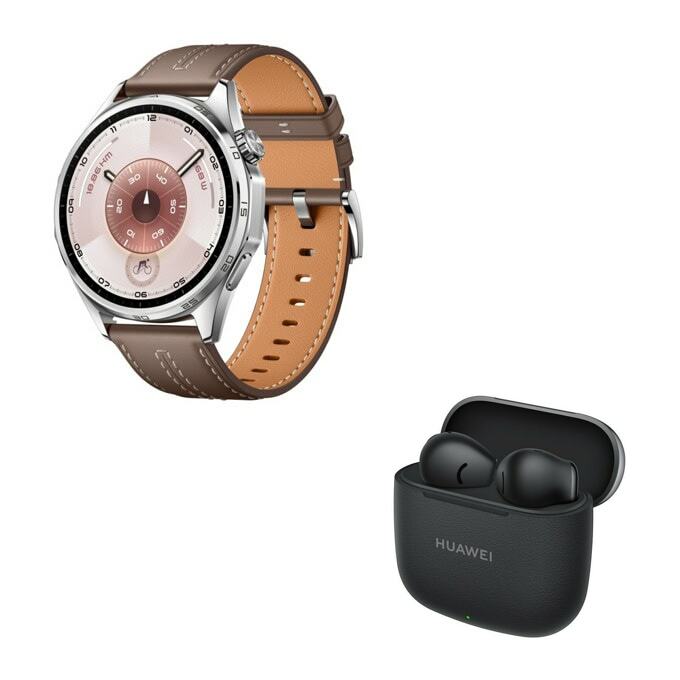 Смарт часовник Huawei Watch GT 6 Grey в комплект със слушалки Huawei FreeBuds SE 3 Black