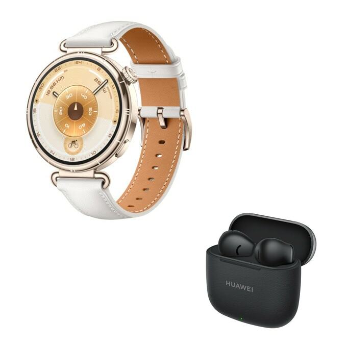Смарт часовник Huawei Watch GT 6 White в комплект със слушалки Huawei FreeBuds SE 3 Black