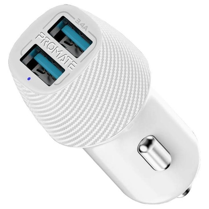 Зарядно за кола Promate VolTrip-Duo Car Charger Dual USB