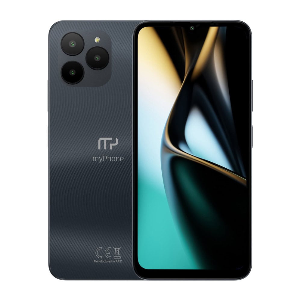 Смартфон MyPhone N23 Lite с подарък калъф (черен)