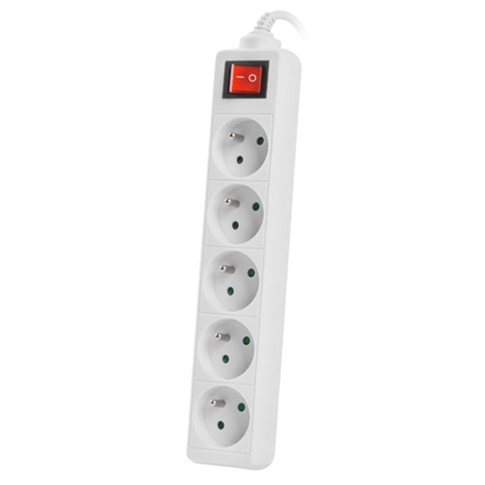 Разклонител Lanberg PS1-05E-0300-W