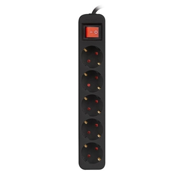Разклонител Lanberg PS1-05F-0150-BK