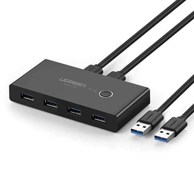 USB Хъб Ugreen USB-A 3.0 Hub 4-port Switch Box (30768)